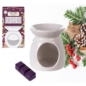 Christmas Wax Melts & Burner Set Festive Cheer Mulled Wine Scented Wax