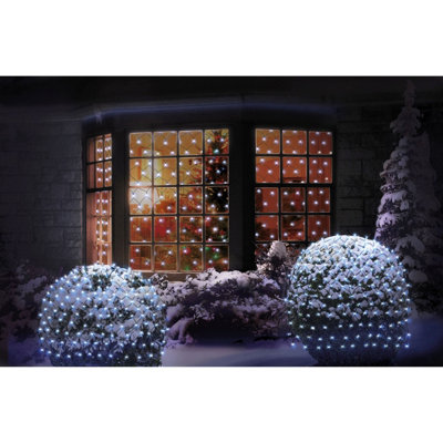 Christmas window on sale net lights