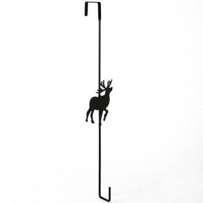 Christmas Wreath Door Hanger - Reindeer - Xmas Wreath Hanger by Harbour Housewares Price Comparisons | Compare The Build