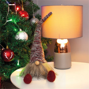 Christmas Xmas Festive Santa Gonk Gnome Fireplace Tree Ornament Decoration- Hans