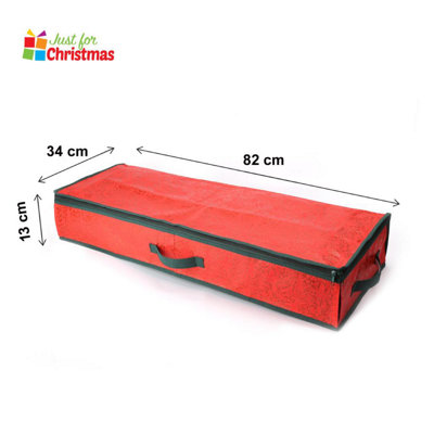 Christmas Xmas Wrapping Paper Storage Bag Gift Wrap Decoration