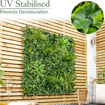 Christow Artificial Plant Living Wall Panels Set of 4
