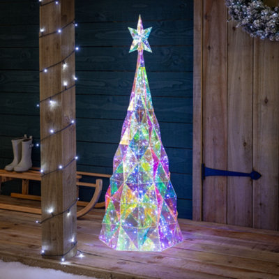Christow Christmas Iridescent LED Tree Decoration