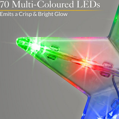 Christow Christmas LED Micro LED Snowflake Light 1.2m