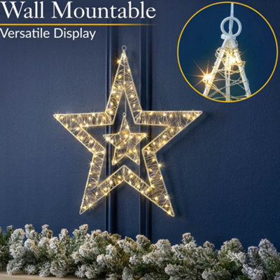 Christow Christmas Micro LED Battery Operated Star Light