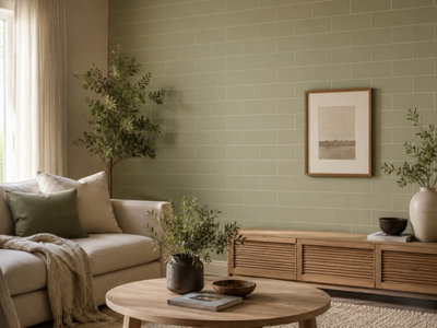 Chromara Olive Green Matt Ceramic Wall Tiles (500 Pack- 10 Box- 9.7m2 ...