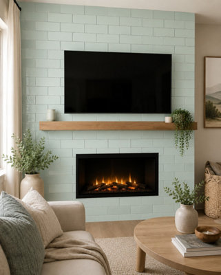 Chromara Spring Mint Gloss Ceramic Wall Tiles (150 Pack- 3 Box- 2.91m2 Coverage)-Sink-9.8cm x 19.8cm-Colour Meets Design