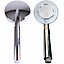 Chrome 4 inch Round Jet Rose Shower Head 3 Functions Bath Attachment Accessory