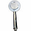 Chrome 4 inch Round Jet Rose Shower Head 3 Functions Bath Attachment Accessory