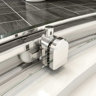 Chrome 900x900x1850mm Shower Enclosure Quadrant Shower Door Shower ...