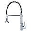 Chrome Commercial Swivel Pull out Kitchen Tap Mixer Tap Faucet