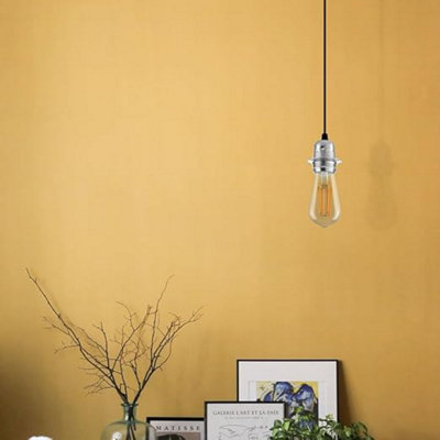 Chrome E27 Lamp Holder Vintage Industrial Metal Bulb Socket,Threaded ...