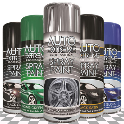 Chrome Effect Paint 400ml Quick Drying Hard Wearing Interior Exterior ...