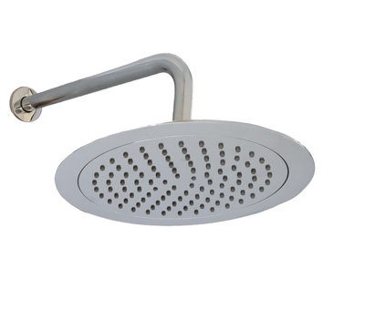 Chrome Finish Concealed Shower Bathroom 8.5" Rain Round Head Rare Wall Mounted Price Comparisons | Compare The Build