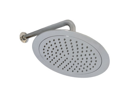 Chrome Finish Concealed Shower Bathroom 8.5" Rain Round Head Rare Wall Mounted - 4