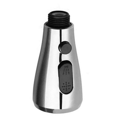 Chrome Finish Shower Tap Pull Out Spray Head Replacement Sprayer Kitchen Plumbing - 7
