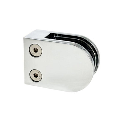 Chrome Glass Staircase / Balustrade Clamp - Suitable for 10mm Glass
