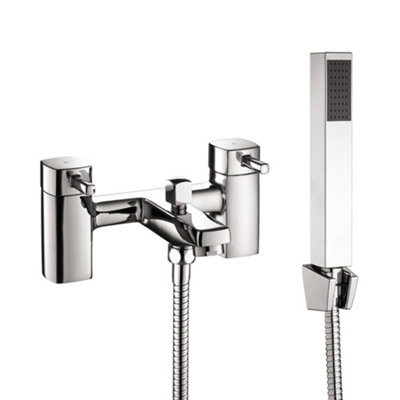 Chrome Hero Basin & Bath Shower Mixer Tap Pack Including Bath Waste - 4
