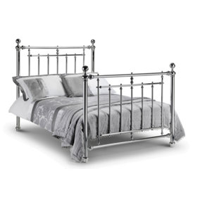 Chrome High End Metal Bed - Double 4ft 6" (135cm)