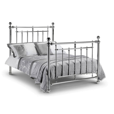 Chrome High End Metal Bed Frame - King Size 5ft (150cm