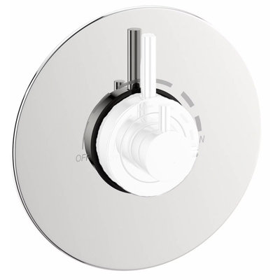 Chrome Metal Concealing Plate 70mm Width Concealed Recessed Shower Valves