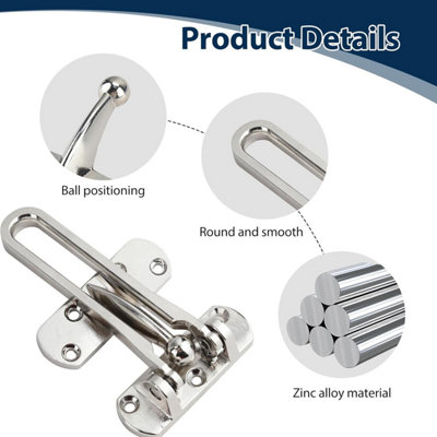 Door Chain Lock Heavy Duty Door Safety Lock Security Home Hotel