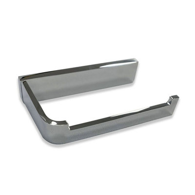 Chrome Rectangle Wall Mounted Toilet Roll Holder