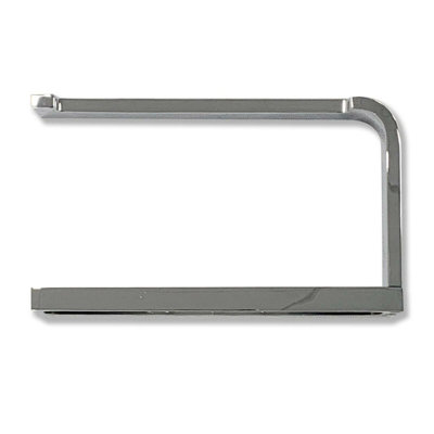 Chrome Rectangle Wall Mounted Toilet Roll Holder