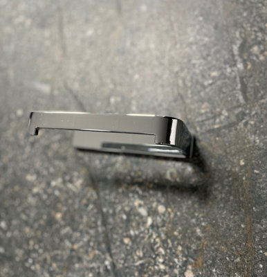 Chrome Rectangle Wall Mounted Toilet Roll Holder - 4