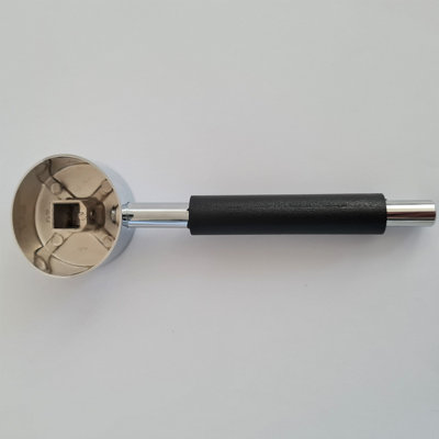Chrome Replacement Handle With Black Handle Kitchen Basin For 35mm 40mm Valve Lever Tap Plumbing