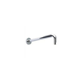 Chrome Round Fixed Shower Arm Head Concealed Wall Outlet 345mm 13.5"