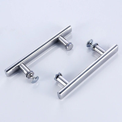Chrome Shower Door Handle, 145mm Hole Centre, 215mm Length, Suitable ...