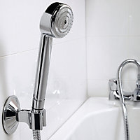 Chrome Shower Head Holder - Wall Mounting Vacuum Suction Cup Bathroom Bracket