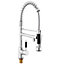 Chrome Single Lever Kitchen Sink Mixer Tap with Pull Out Hose Spray