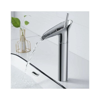 Chrome Single Lever Retro Basin Mixer Tap Brass Counter Top Bathroom ...