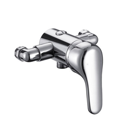 Chrome Single Lever Shower Mixer Valve Exposed or Concealed -135 - 160mm Centres