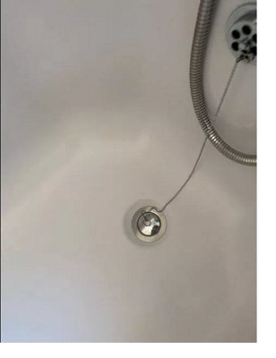 Chrome Sink Plug Chain Kitchen Bath S Hook Shaped Chrome 45mm 1 3/4" 18inch - 4