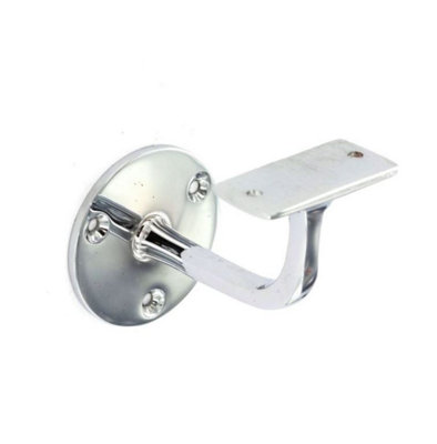 Chrome Staircase Handrail Bracket Chrome On Brass 63mm With Screws S2977