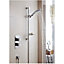 Chrome Thermostatic Concealed Mixer Shower With Adjustable Slide Rail Kit (Pier) - 1 Shower Head