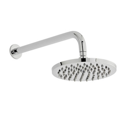 Chrome Thermostatic Concealed Mixer Shower With Fixed Overhead Drencher (Ocean) - 1 Shower Head