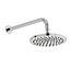 Chrome Thermostatic Concealed Mixer Shower With Wall Mounted Slide Rail Kit & Overhead Drencher (Ocean) - 2 Shower Heads
