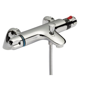 Chrome Thermostatic Deck Mounted Bath Shower Mixer Bar Valve Tap