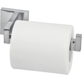 Chrome Toilet Roll Holder Wall Mounted Square Design
