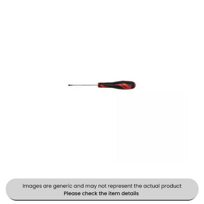 Chrome Vanadium Round Mega Drive Screwdrivers Flat Blade 3X75MM Pack Qty 1