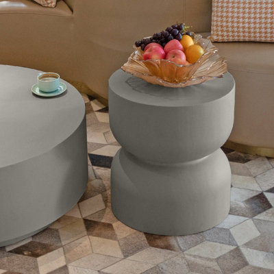 Chronos GRC Side Table in Space Gray