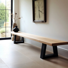 Chunky and Sophisticated Beech Seating Bench - 110cm(L) - for 140cm table