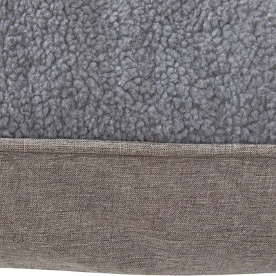 Chunky Plush Quilted Dog Cat Pet Mattress Cushion Crate Pad Silver 100x70x11cm - 6