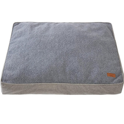 Chunky Plush Quilted Dog Cat Pet Mattress Cushion Crate Pad Silver 100x70x11cm - 8