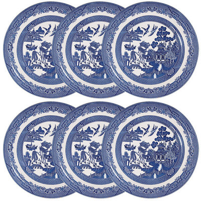 Churchill plates clearance blue