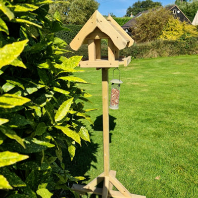 CHURNET VALLEY BIRD TABLE WITH HOUSE